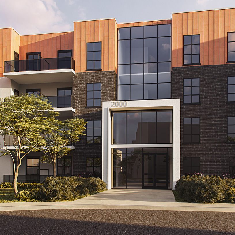 3D rendering of Dean's Landing building